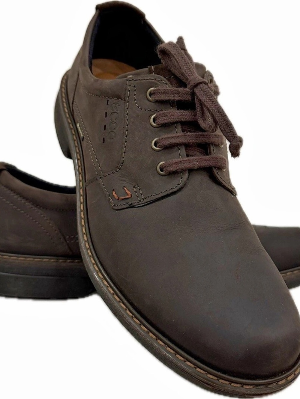 ECCO Turn Gore-Tex Tie / Plain Toe Derby Gore-Tex Plain Toe Derby Brown US 9-9.5